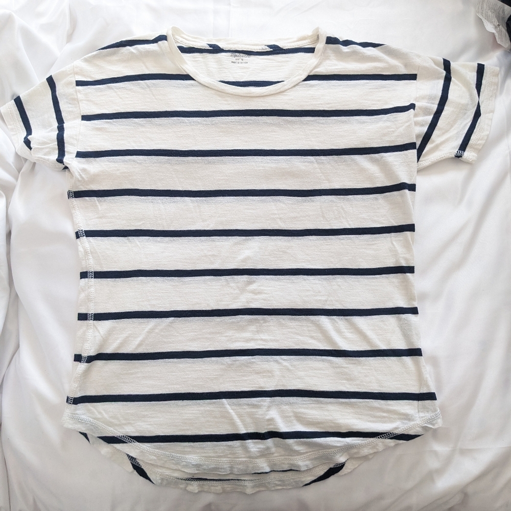 Madewell stripe crew T-shirt size small